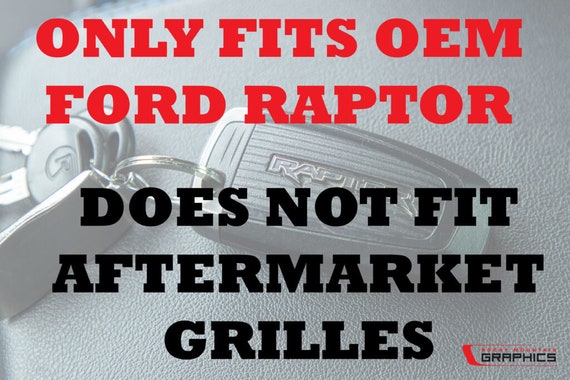 Ford Raptor Svt F-150 Grille Letters W/ Outlines Vinyl Decals 2010 2011 F150 - Foto 5