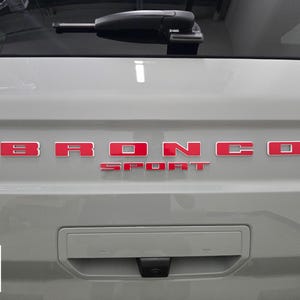 2021-2025 Ford Bronco Sport Tail Letters - decalques de vinil adesivos gráficos