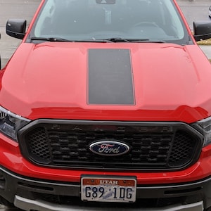 2019-2023 Ford Ranger Center Hood Stripe With Pinstripes Decal