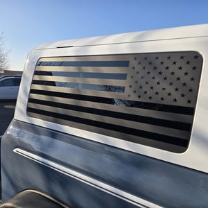 fits 2021-2025 2 Door Ford Bronco Window American Flag Decal