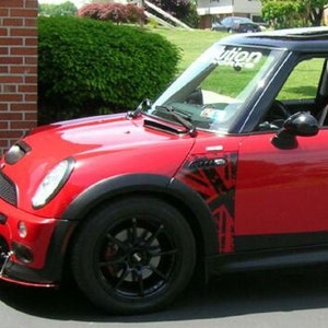 02-06 Mini Cooper Torn Union Jack Decals