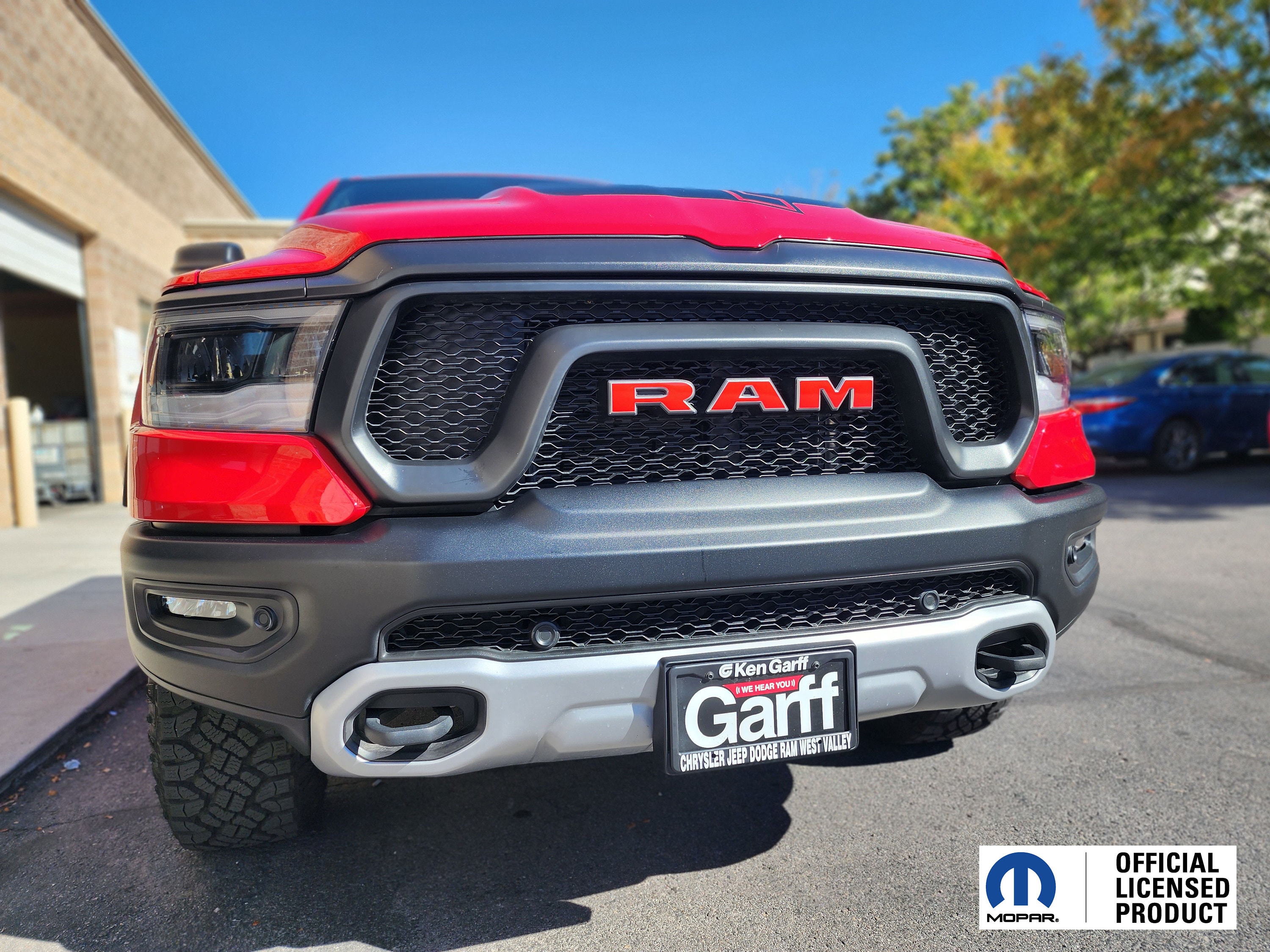 Fits 2019-2024 1500 Dodge Ram Laramie Longhorn Grille Ram Overlay vinyl sticker