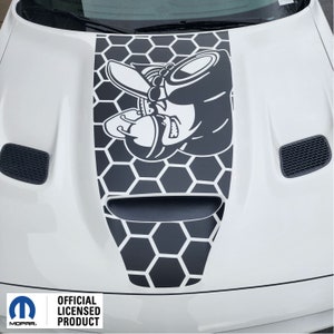 Fits 2019-2024 Dodge Challenger Hood Decal Scat Pack Bee W Honey Graphics Vinyl Sticker Decal