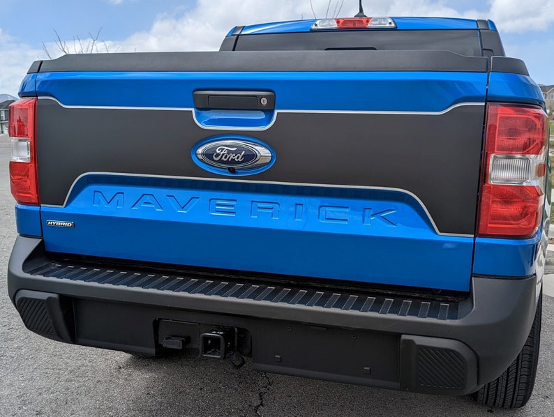 2022 Ford® Maverick Tailgate Blackout Decal W/ Pinstripe Etsy Ireland