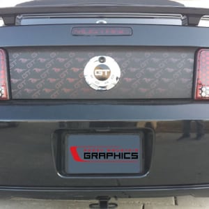 05-09 Mustang GT And Pony Rear Decklid Blackout Decal