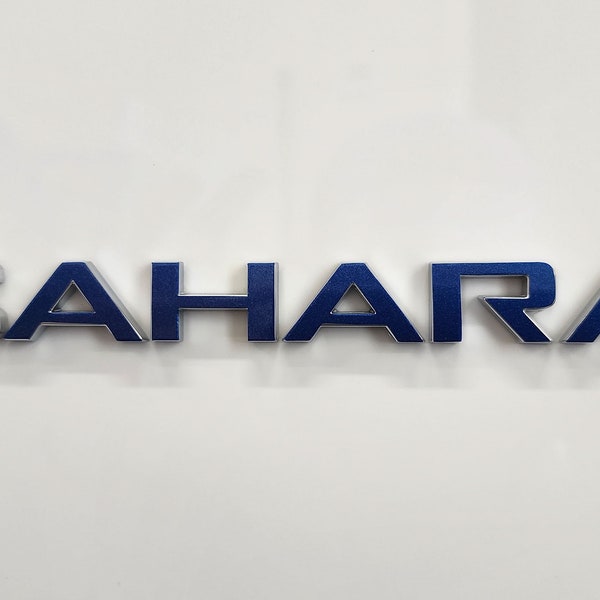 Se adapta a pegatinas de vinilo superpuestas con emblema de guardabarros JEEP Wrangler Sahara 2018-2024 - par