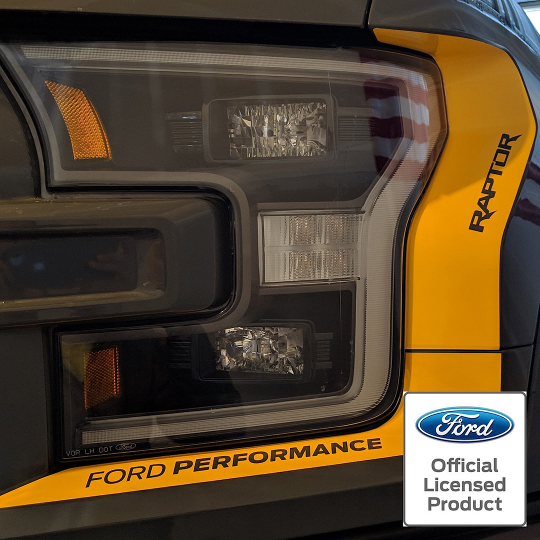 2017-2020 Ford Raptor Headlight Accents W/ FORD PERFORMANCE & RAPTOR - Etsy