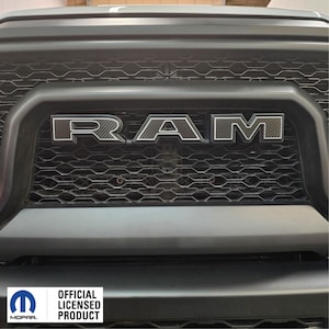 fits 2019-2024 2500/3500 Ram Limited Grille Emblem Overlay Decals With Outlines