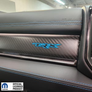 FITS 2021-2024 Ram TRX Dash Emblem Overlay Decals Vinyl Stickers