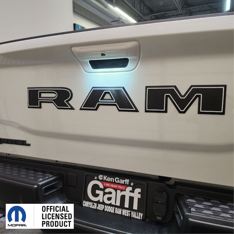 Fits 2025-2026 2500/3500 Ram Bighorn Tailgate Emblem Overlay Decals ...
