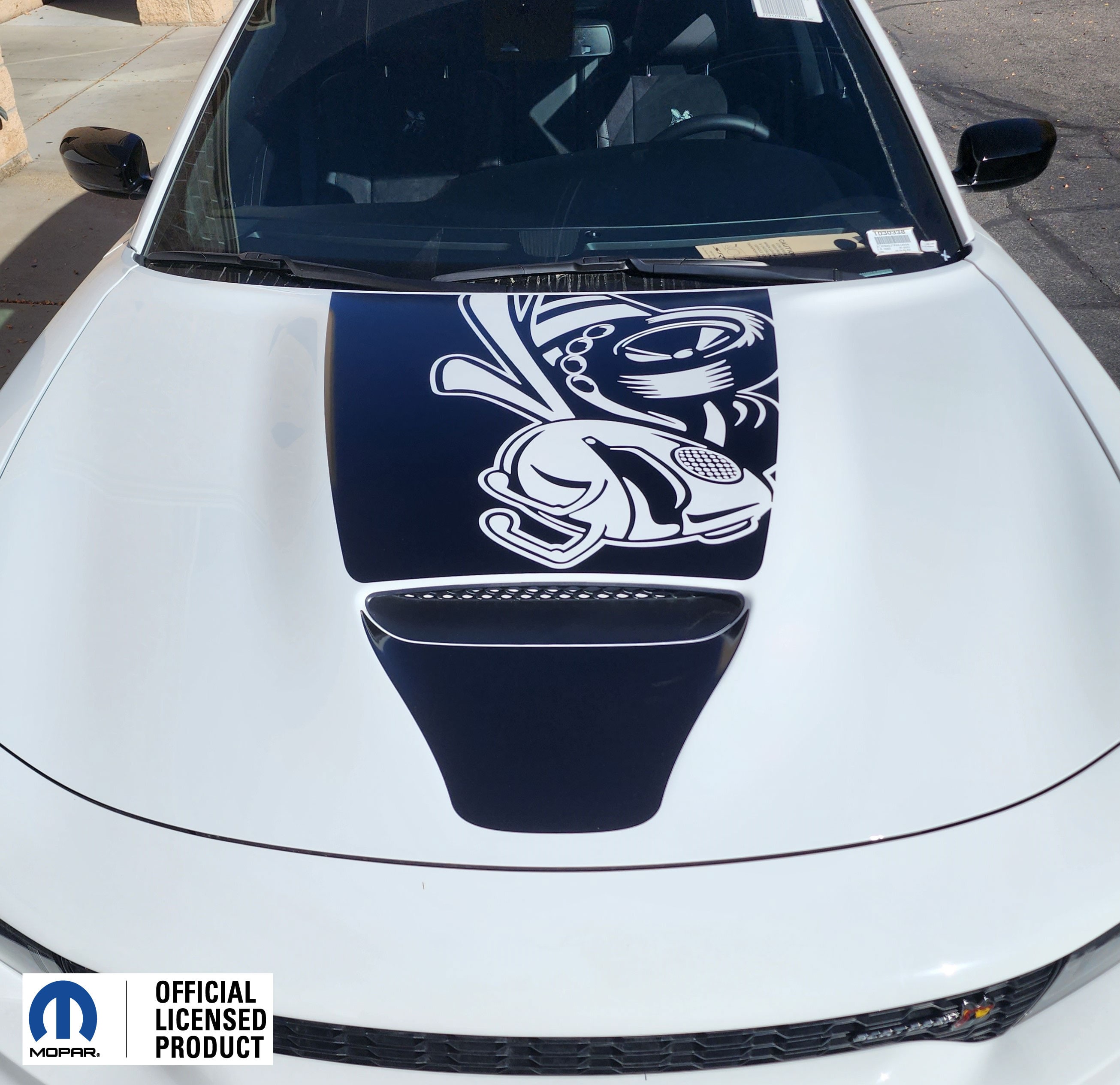Fits 2015-2024 Dodge Charger Hood Decal Angry bee Graphics Sticker Decal