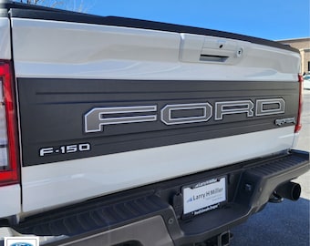 2021-2023 Ford Raptor Tailgate Letter With Outlines Vinyl Decal