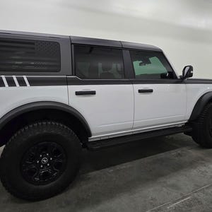 2021-2025 Ford Bronco Side Stripes W Pin - Vinyl Decals Graphics Stickers - Pair