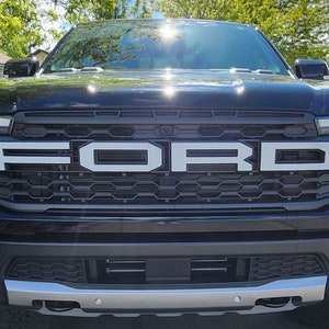 Letras da grade do Ford Ranger Raptor 2024-2025 - adesivos de vinil