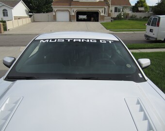 1994-2004 Ford Mustang Windshield Banner Decal – Custom GT Graphic Sticker For Front Windshield