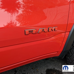 Fits 2025 Ram Rebel 1500 RAM emblem overlays vinyl sticker-pair