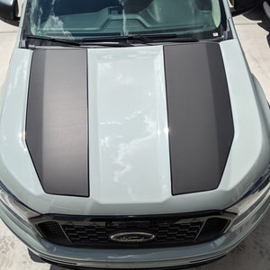 2019-2023 Ford Ranger - Dual Hood Stripe Decal W/ Pinstripe