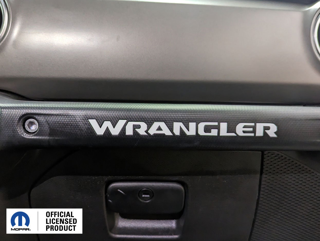 Fits 2018-2024 JEEP Wrangler grab handle vinyl sticker inlay
