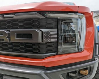 2021-2023 Ford Raptor American Flag Subdued Headlight Insert