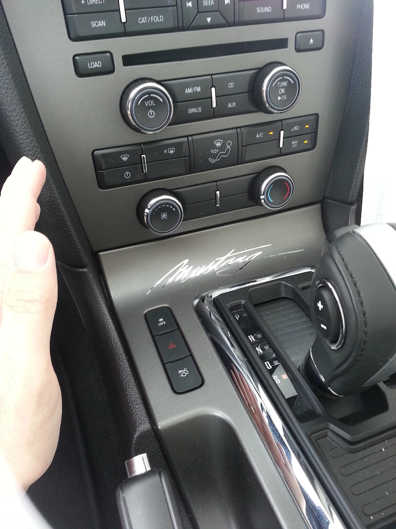 Mustang Center Console Dash Signature Etsy