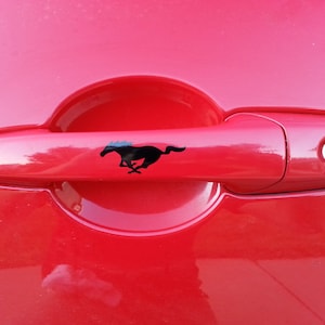 Ford Mustang Door Handle Decals Ponies - sold in pairs