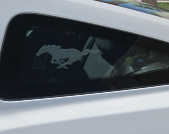 Ford Mustang Etched Pony Decals - pair