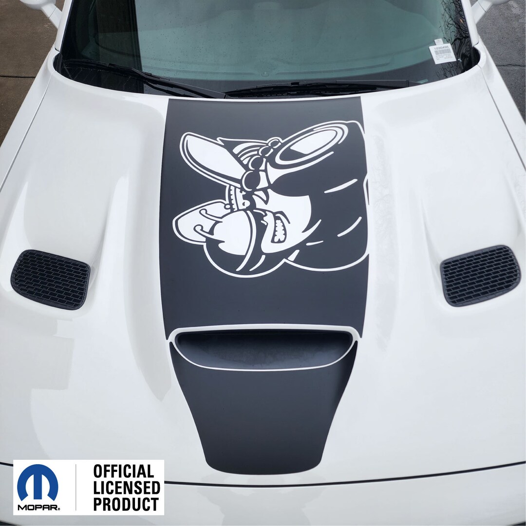 Fits 2019-2023 Dodge Challenger Hood Decal Scat Pack Bee Graphics ...