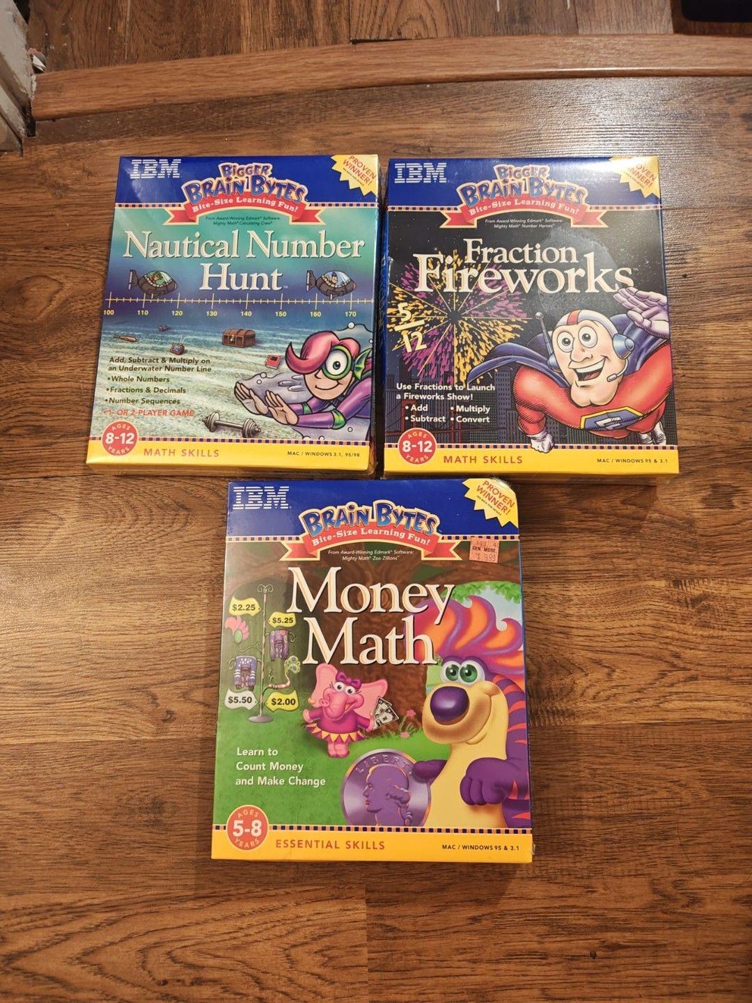 New VTG 90s PC Brain Bytes IBM Edmark Learning Games Cd-roms Lot of 3 ...