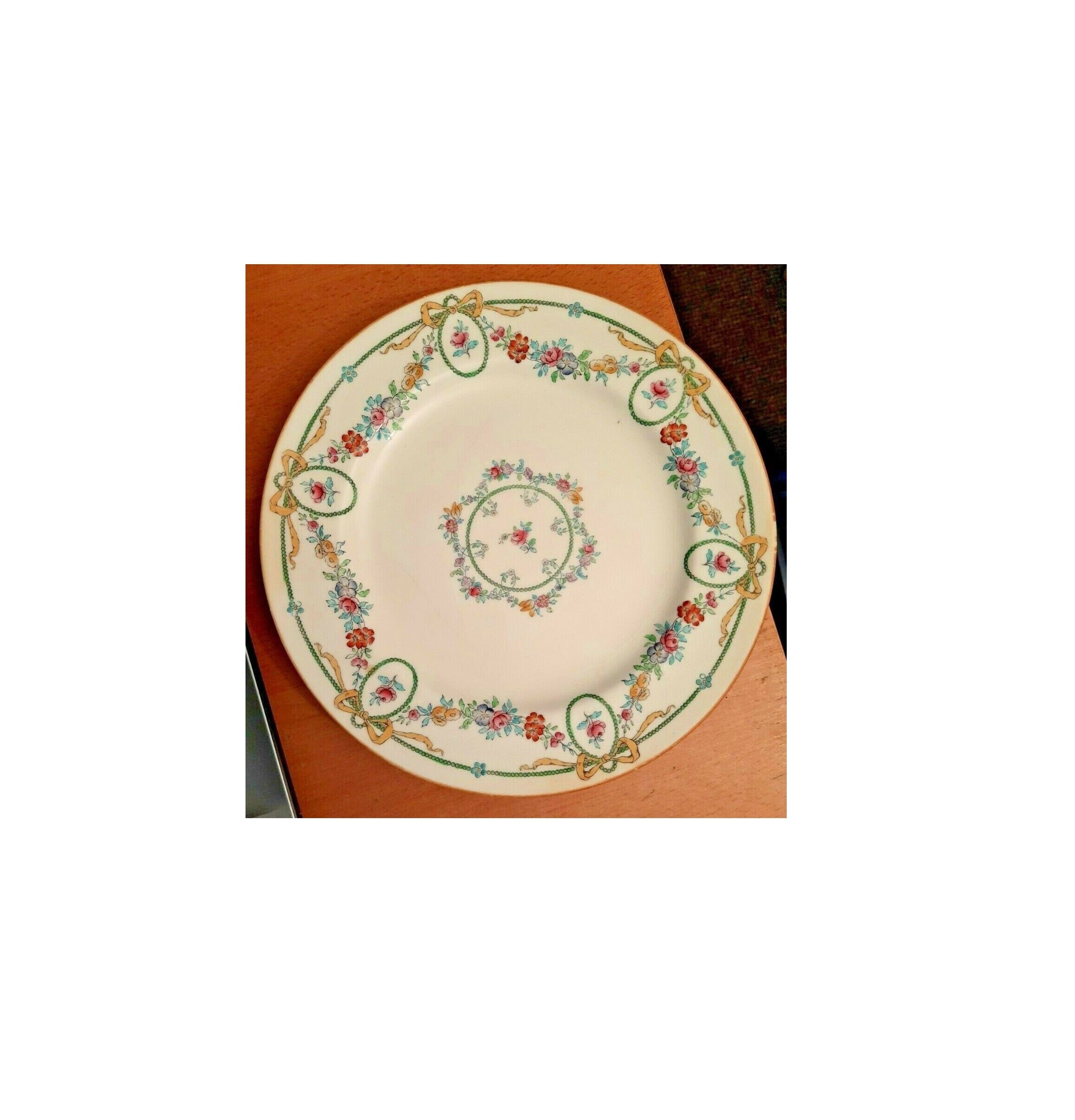 MINTON オン・ザ・ローン プレート Pr Antique Minton Porcelain 9