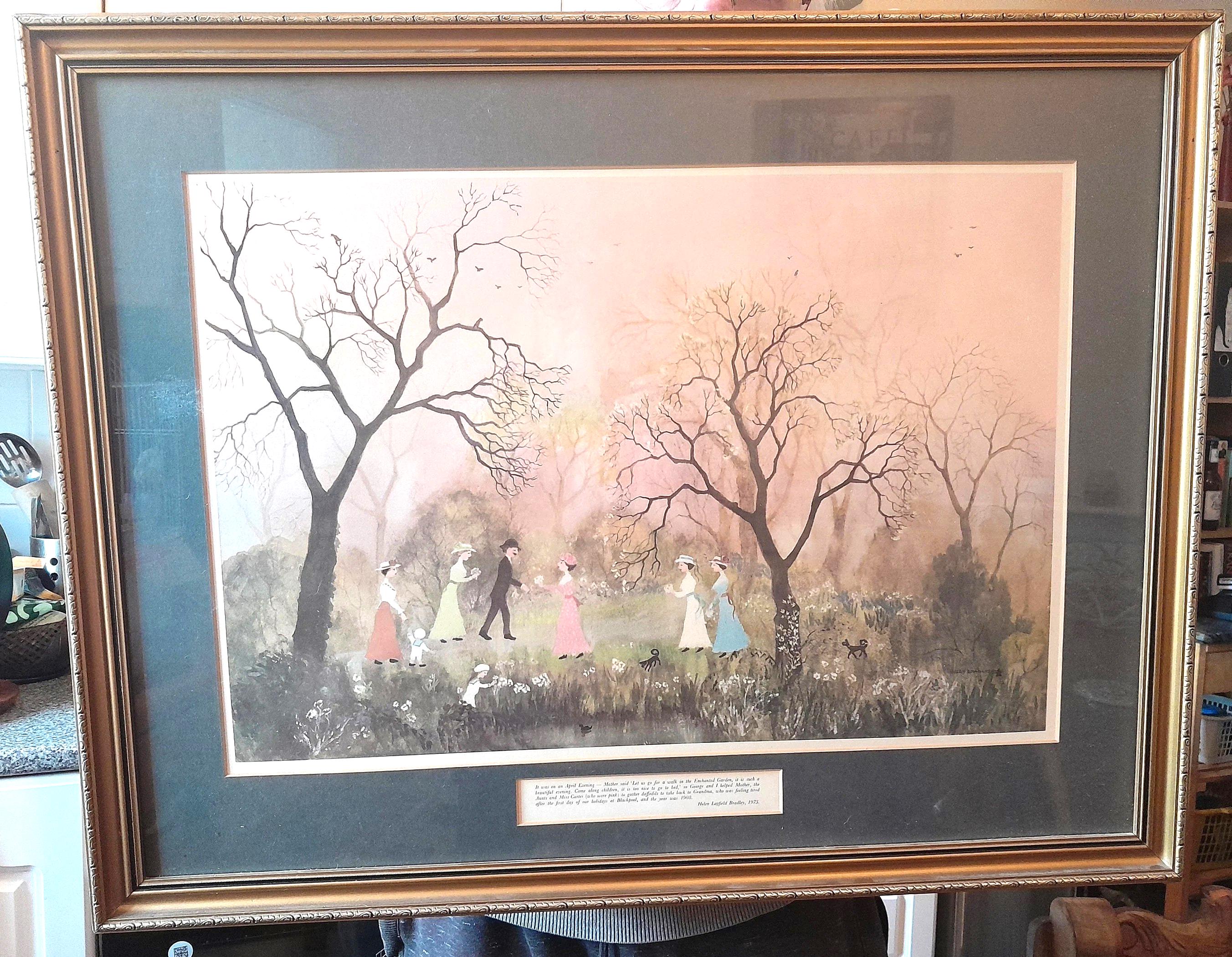Signed Helen Layfield Bradley Print, 