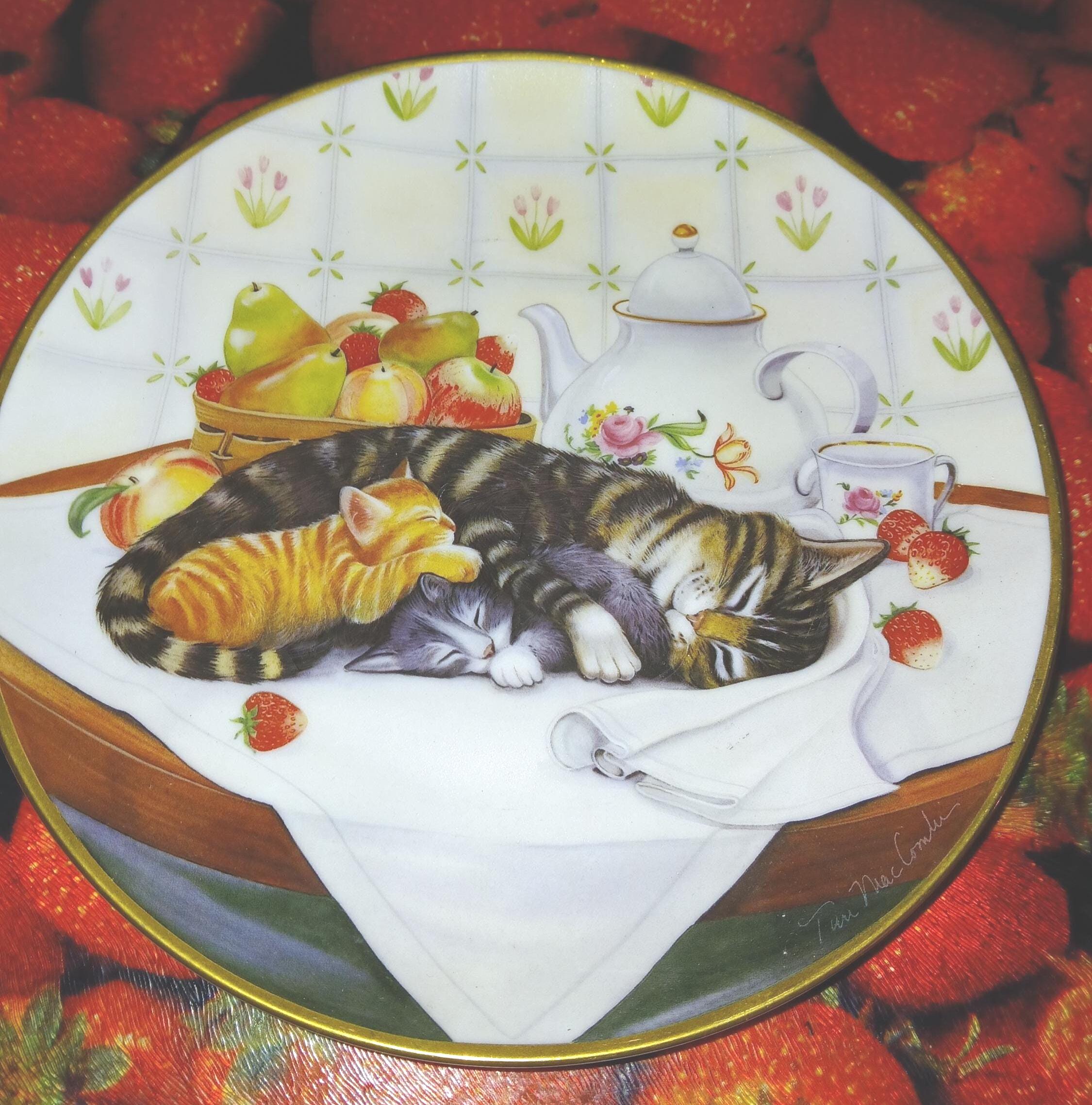 Franklin Mint Cat Nap Plate - Etsy