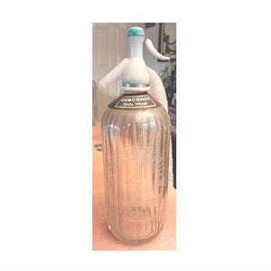 Collectable Vintage Glass Soda Syphon Hooper Struve  Blue Top Osbornes Derbyshire VGC