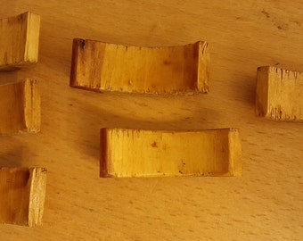 VTG Hand-Carved Wooden Chopstick Holders Pack of 10