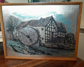 Orologio da parete RETRO vintage anni '60 a forma di mulino ad