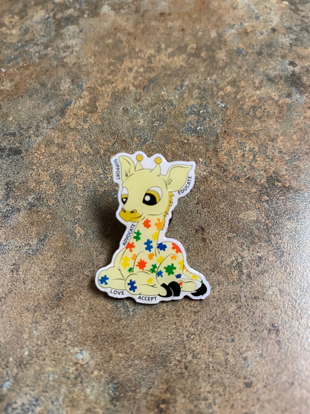 Amazon Peccy Pin Autism Awareness Giraffe 2021 Etsy