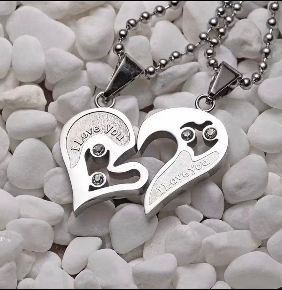 Set De Bijoux Infini & Cœur - Collier + Bracelet - Cadeau Amour Pour Elle - Argent, Or Ou Or Rose - 5