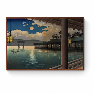 油絵 絵画 【夜桜の三日月】 | HIROSHI1990