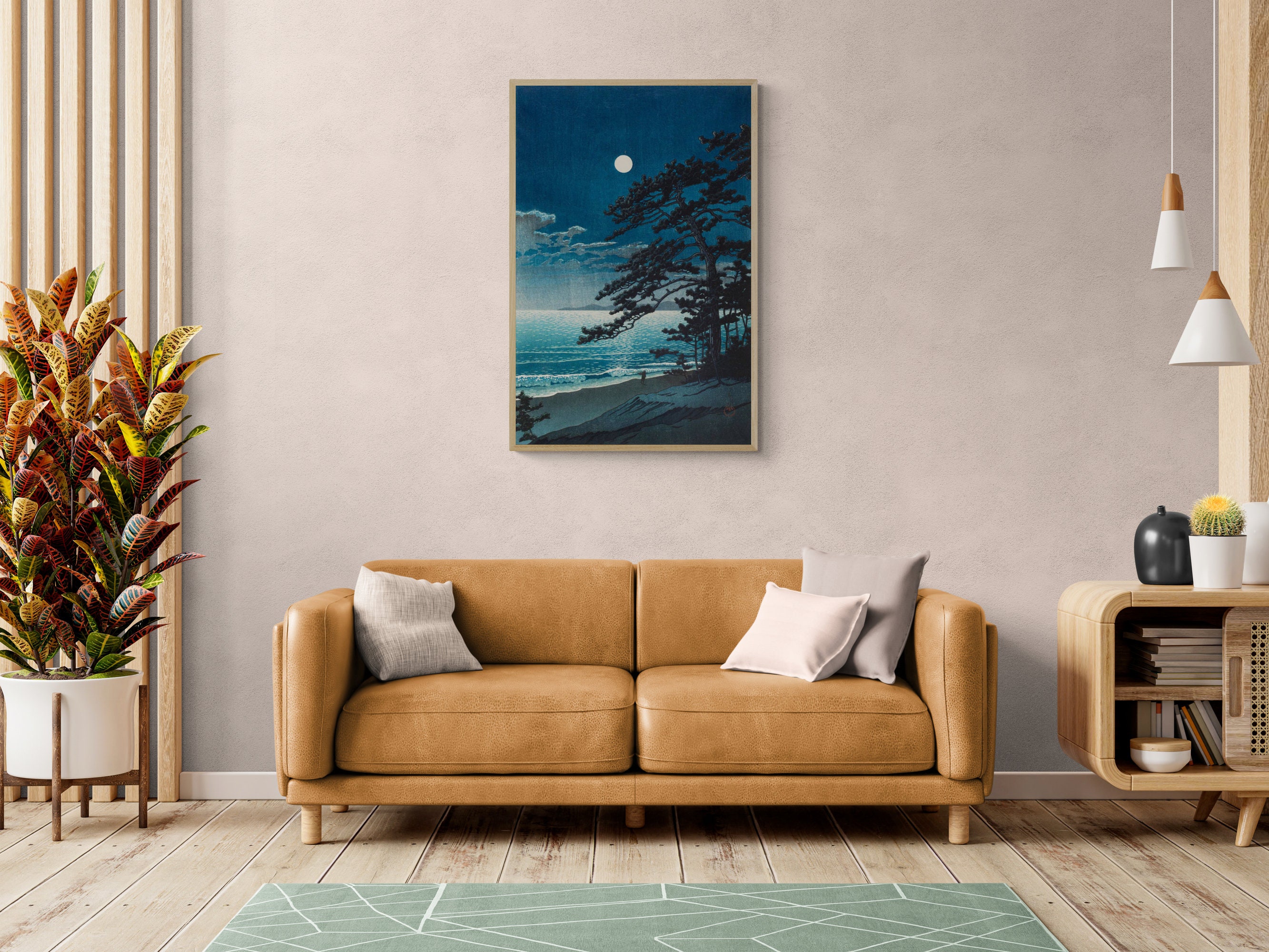 Kawase Hasui Reproduction Canvas Prints - Spring Moon