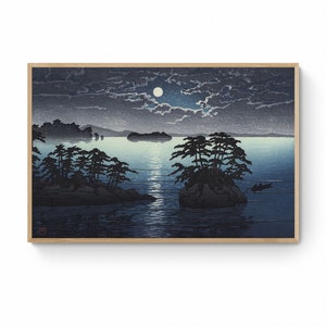 小物 hamu_katsuo Kawase Hasui Prints Futago Island Moonlight at Matsushima by