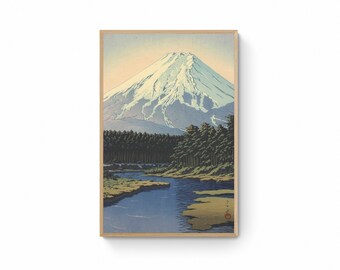 絵画　月明かりの山脈 Utagawa Hiroshige（歌川広重） 歌川広重「近江八景 石山秋月