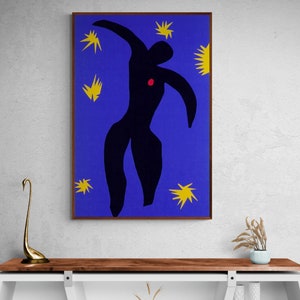 Henri Matisse Icarus Canvas Wall Art Art Reproduction Poster, Abstract Wall Art Print, Expressionism Archival Giclée Art Print