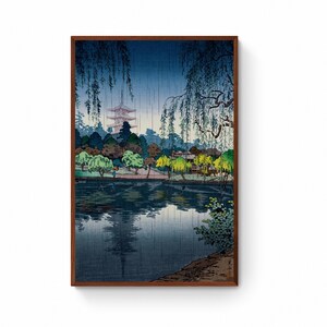 Japanese Art Print - Nara Kofukuji Temple by Tsuchiya Koitsu, Japanese Woodblock Paintings Canvas Print, Ukito-e fine art reproduction