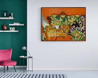 Cuadro decorativo de naturaleza muerta de Matisse - Tema abstracto de Sevilla, lámina de estilo vintage - Obra de arte inspirada en Henri Matisse, decoración sobre lienzo