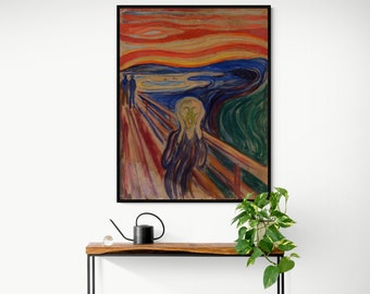 Expressionism Art Expressionism Painting - The Scream by Edvard Munch Famous Expressionism Painting Wall Art Canvas Print Wall Art Prints