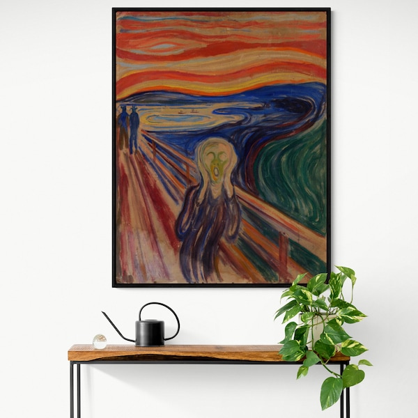 Expressionism Art Expressionism Painting - The Scream by Edvard Munch Famous Expressionism Painting Wall Art Canvas Print Wall Art Prints