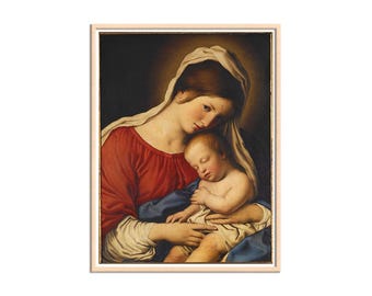 聖母マリア像 – 聖母子像 – アヤソフィア、西暦 537 年 – 3 サイズ