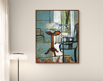 Matisse Wall Art: The Window Fauvism Print, Colorful Vintage Style, Fauvism, Post-Impressionism Decor, Woman Guitar Player