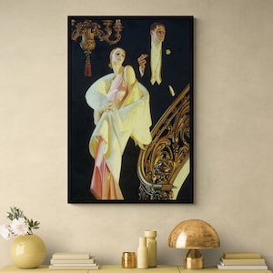 Werbung für The Arrow Collar Man illustriertes Poster von J. C. Leyendecker, Jugendstil, Art Deco, Vintahe