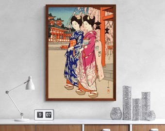 吉田博によるインドと東南アジアシリーズより「ウダイプールの宮殿