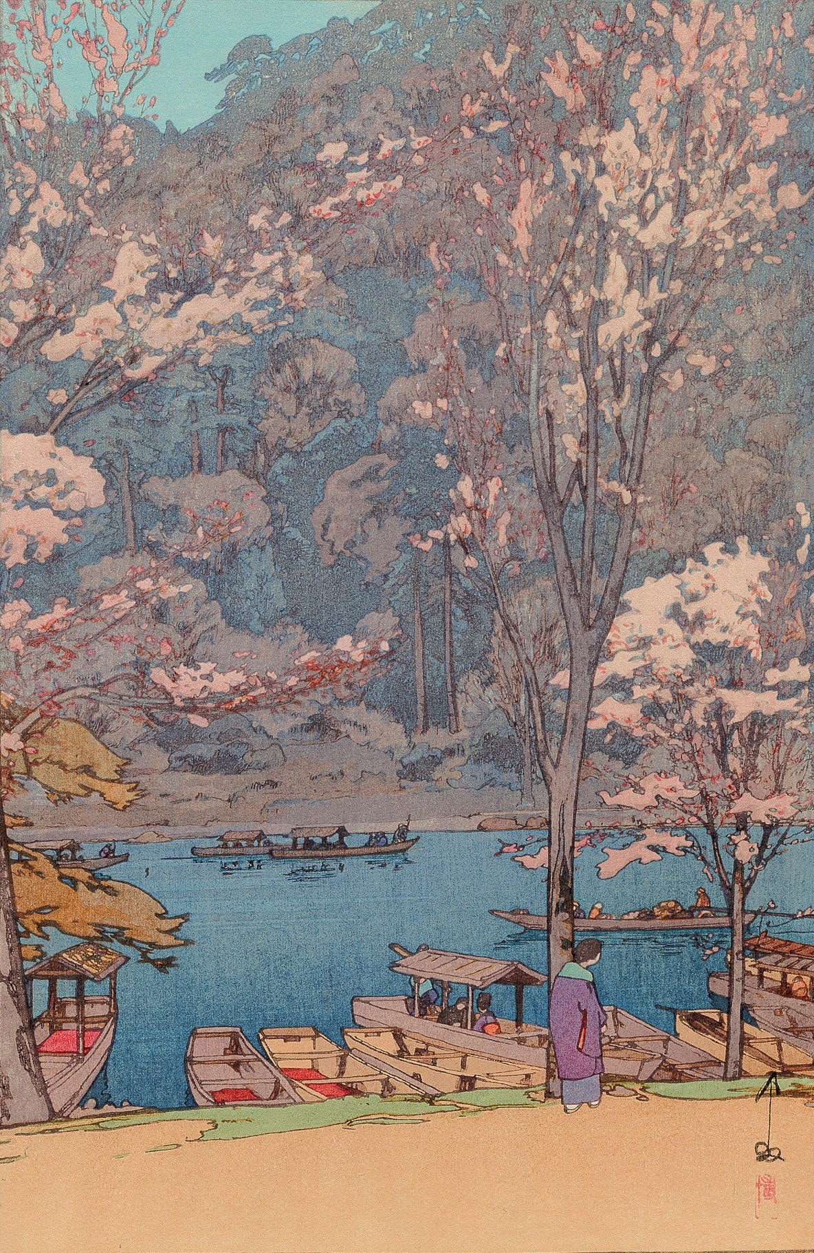 Japanese Art Print - Arashiyama Japanese Woodblock Painting Canvas